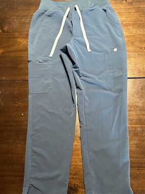 Figs Dark Harbor High Waisted Yola Skinny Scrub Pants Medium Petite